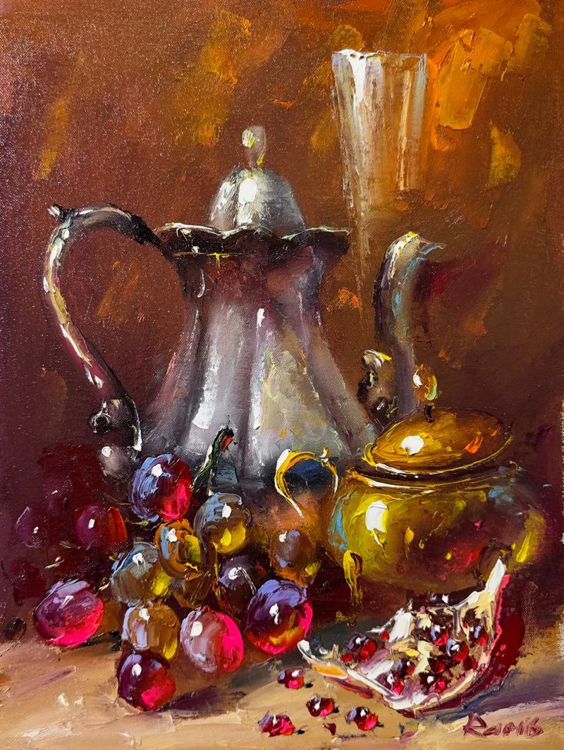 Still life with grapes
