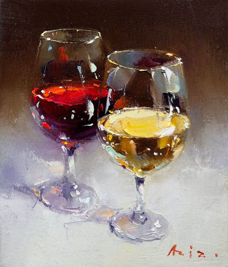 White and red