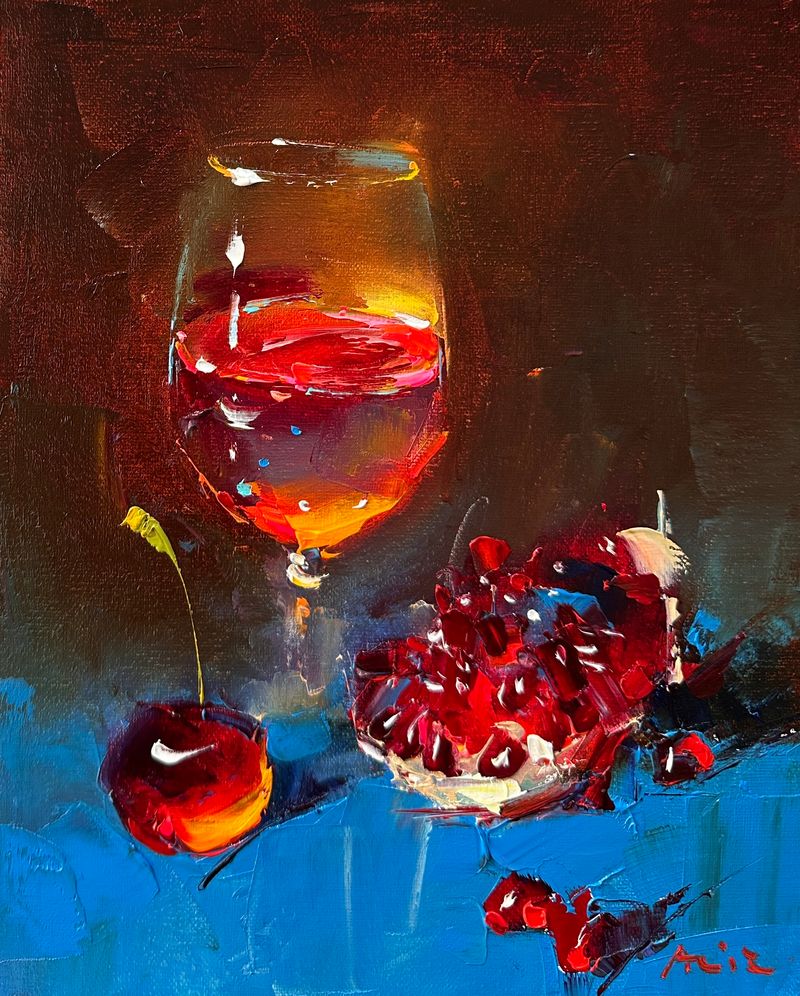 Still life with cherry 