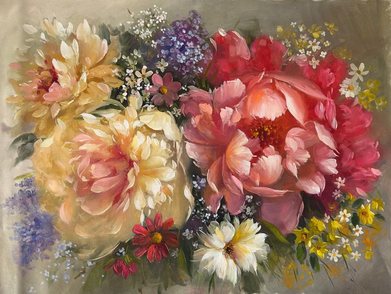 Bouquet of peonies