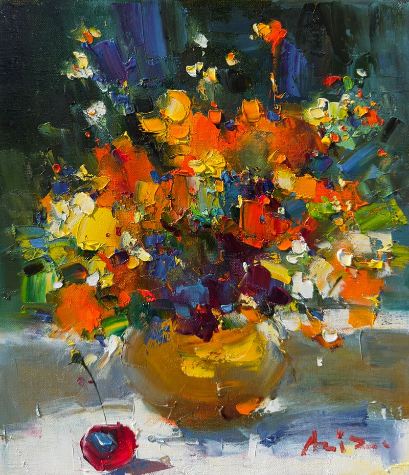 Bouquet and cherry 