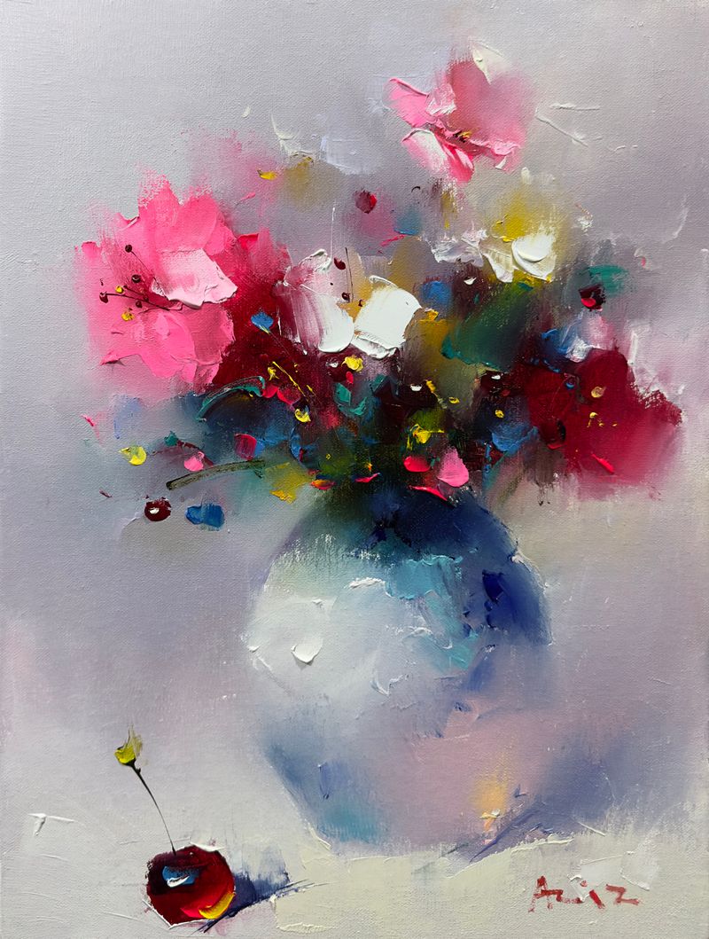 Bouquet with pink flowers 